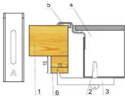 AMICA EHC 12713 E - Montage van de plaat in het meubelblad - 2