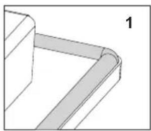 AMICA EHC 12713 E - Montage der Dichtung - 1