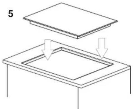 AMICA EHC 12713 E - Do not install the appliance without the foam gasket. - 1