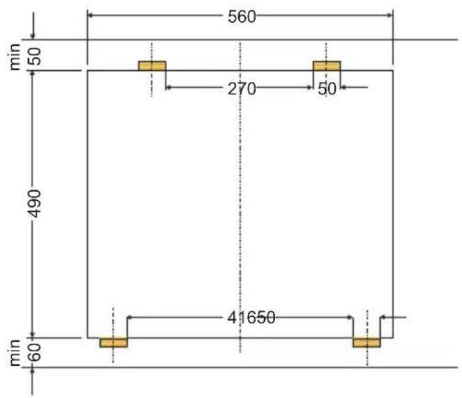 AMICA EHC 12713 E - Installing the hob in worktop opening - 4