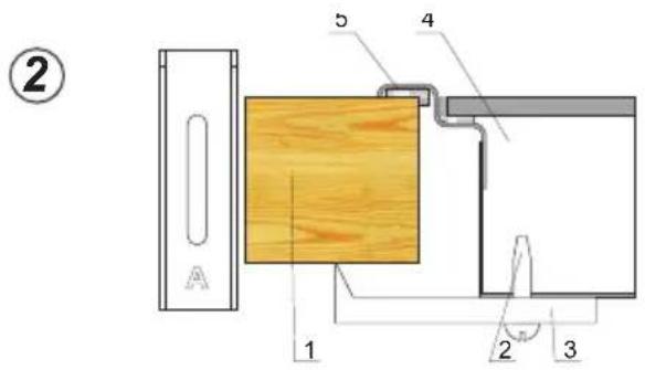 AMICA EHC 12713 E - Montage van de plaat in het meubelblad - 1