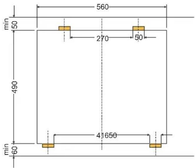 AMICA EHC 12713 E - Montage de la plaque dans le dessus du meuble - 4