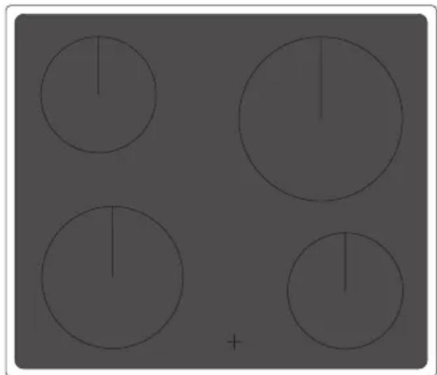 AMICA EHC 12713 E - Verwarmingsindicator van een kookveld - 1