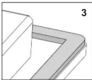 AMICA EHC 12713 E - Assembly of the gasket - 3
