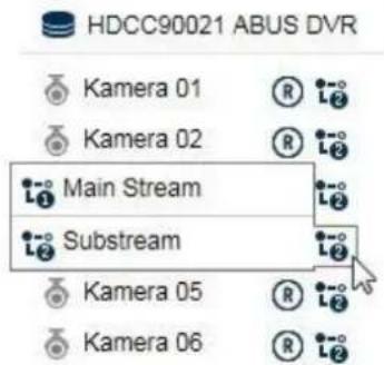 ABUS HDCC90021 - Utilisation liste des caméras - 1
