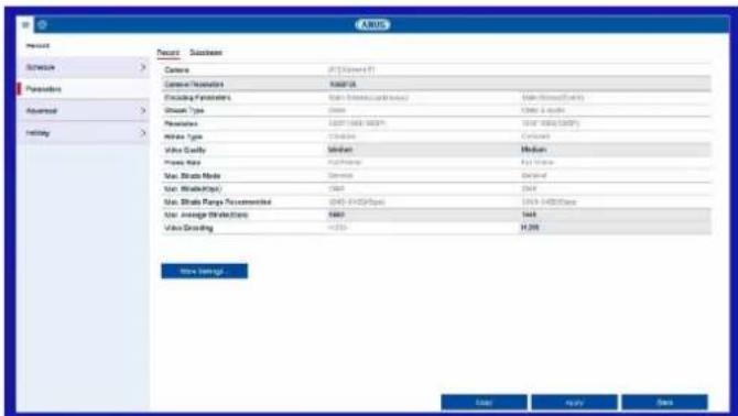 ABUS HDCC90021 - Paramètres - 1
