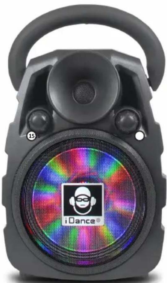 iDance Groove BULL 10 - (ROUGE = en cours de charge, VERT = complètement chargée) - 3