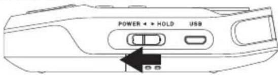 ROLAND R07 - Faites glisser le commutateur [POWER] vers la position POWER pendant quelques secondes afin de mettre l'appareil sous tension. - 1