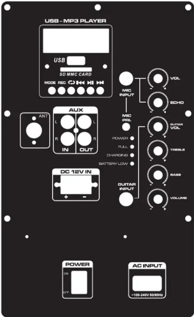 iDance Groove 980 - Panel/parte trasera/MP3 funciona y uso - 1
