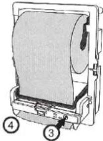 Lotus EnMotion Recessed - STAVLJANJE REZERVNIH ROLNI (pogledajte korak 5 - 8) - 1