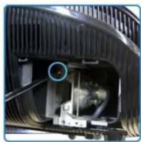 SAMSUNG SPA900B - Procedure de remplacement de la lampe - 4