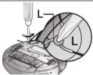 SAMSUNG SR8848 - LIMPAR A ESCOVA ROTATIVA LATERAL PARA LIMPEZA DE CANTOS - 5