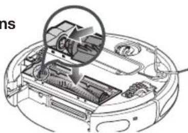 SAMSUNG SR8848 - DE ZUIGBORSTEL REINIGEN - 7