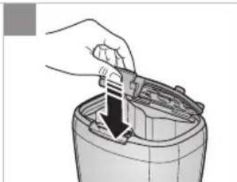 SAMSUNG SR8848 - Mise en place des piles - 3