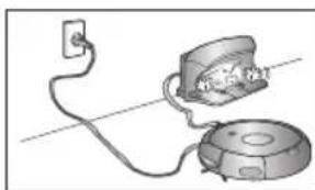 SAMSUNG SR8848 - Cuando instale la estación de energia, no deje el cable de alimentación expuesto en el sueño. - 1