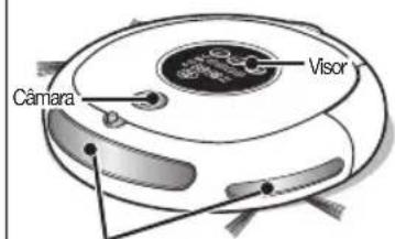 SAMSUNG SR8848 - Tem de desligar o interruptor de corrente na parte inferior da unidade principal antes de limpar o aspirador robot. - 3