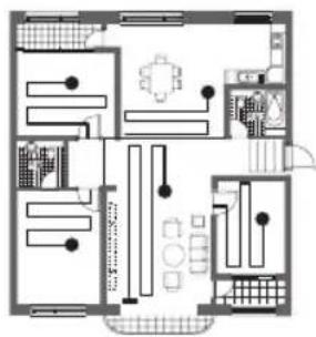 SAMSUNG SR8848 - De robotstofzuiger verplaatst zich automatisch en reinigt het huis eenmaal totdat de reiniging gereed is. - 1