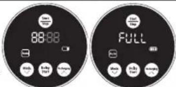 SAMSUNG SR8848 - Verifique o estado da energia do aspirador robot. - 1