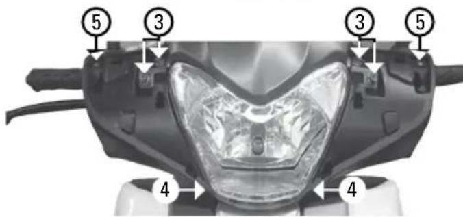 Tell Logik 125 - Austauschen der Scheinwerferglimbirne: - 2