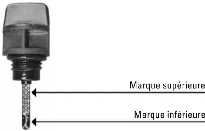 Tell Logik 125 - Vérification du niveau de l'huile de moteur - 1