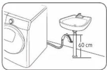 SAMSUNG WD80J5A10AW - PASSAGGIO 5 Posizionamento del tubo di scarico - 3
