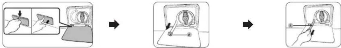 SAMSUNG WD80J5A10AW - Desagüe de emergencia - 1