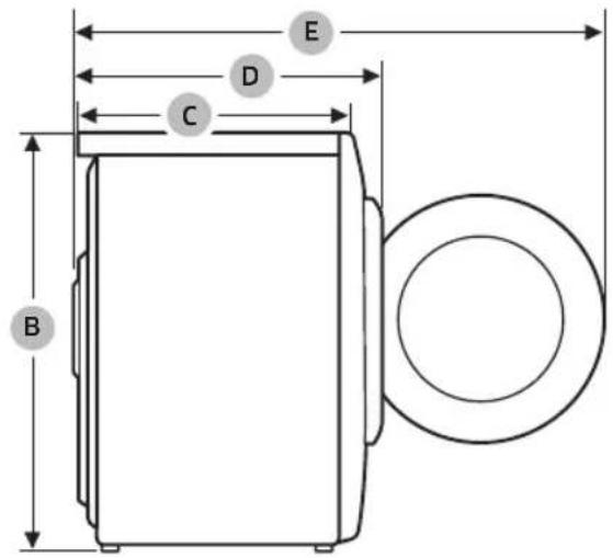 SAMSUNG WD80J5A10AW - Especificaciones Tecnicas - 2