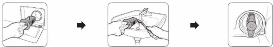 SAMSUNG WD80J5A10AW - Filtre à impuretés - 1