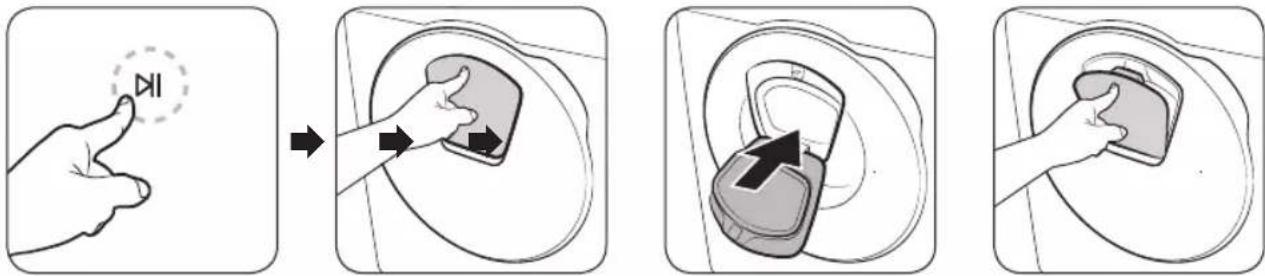 SAMSUNG WD80J5A10AW - Per aggiungere indumenti dopo l'inizio del lavaggio, usare lo sportello AddWash. - 1