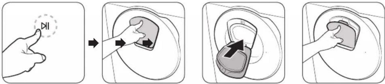 SAMSUNG WD80J5A10AW - Pour ajouter du linge une fois le lavage commencé, utilisez le hublot addwash. - 1