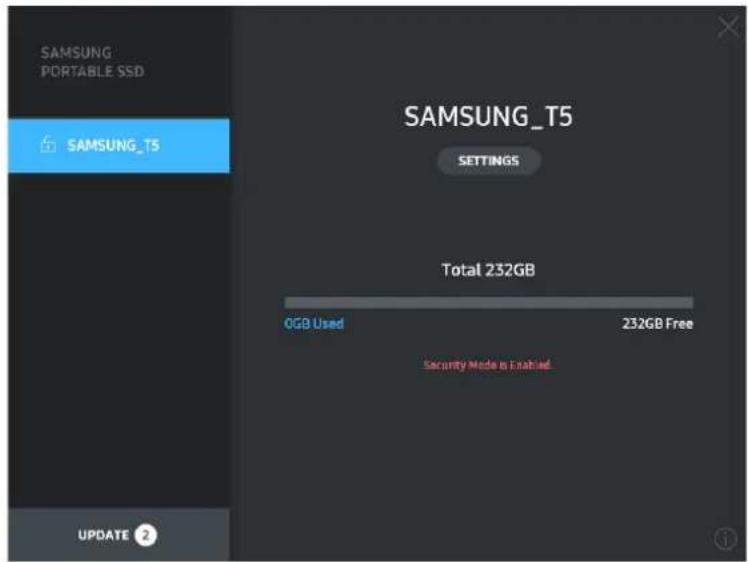 SAMSUNG MUPA1T0B - Utilisation du T5 - 2
