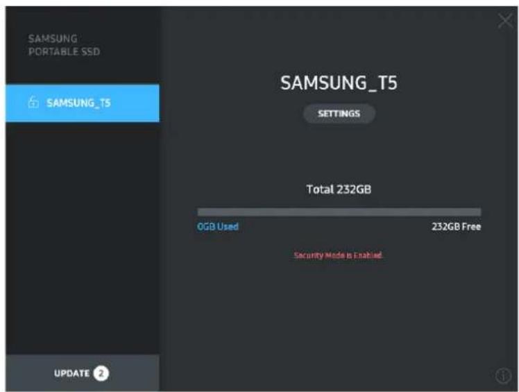 SAMSUNG MUPA500B - Utilisation du T5 - 3
