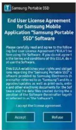 SAMSUNG MUPT2T0B - Installation de l'application mobile « Portable SSD » de Samsung et définition d'un mot de salle - 1