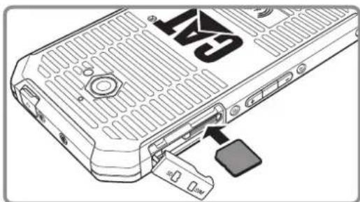 CAT S50 - Installation d'une carte micro SIM - 1
