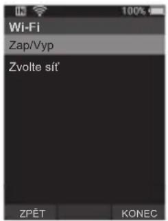 OLYMPUS DS9500 - Zapněte Wi-Fi diktafonu prepnutím na [Zap.] - 1