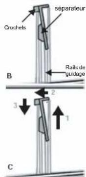 HISENSE WFBJ90121S - Comment positionner le séparateur lessive en poudre/liquide dans la chambre de lavage - 2