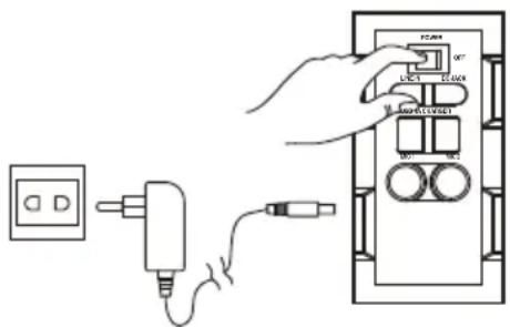 DENVER TSP203 - COLLEGAMENTO DELL'ALIMENTAZIONE - 1