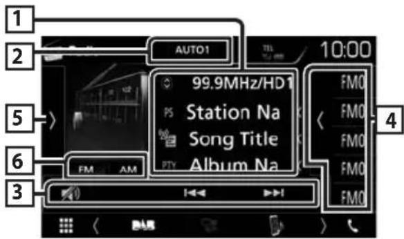 KENWOOD DMX7018BTS - Utilisation de base de la radio - 1