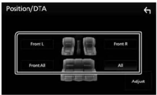 KENWOOD DMX7018BTS - Listening Position/DTA - 2