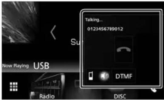 KENWOOD DMX7018BTS - Operations during a call - 1