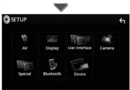 KENWOOD DMX7018BTS - Touch [SETUP]. - 2