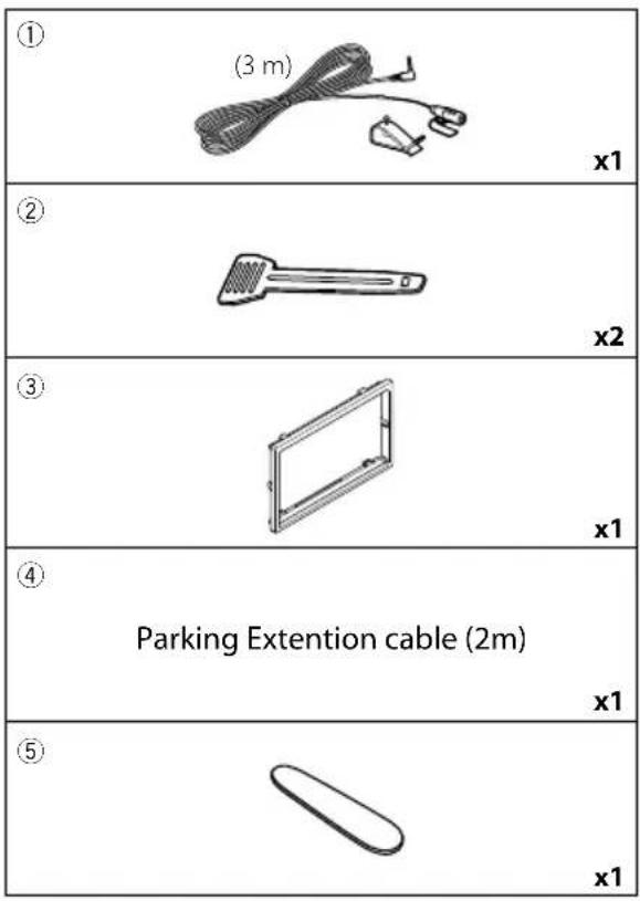 KENWOOD DMX7018BTS - Supplied accessories for installation - 1