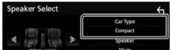 KENWOOD DMX7018BTS - Configuration de l'enceinte/du répartiteur - 2