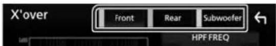 KENWOOD DMX7018BTS - Crossover network setup - 2