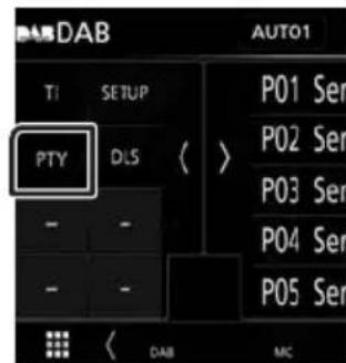 KENWOOD DMX7018BTS - Search by program type - 2