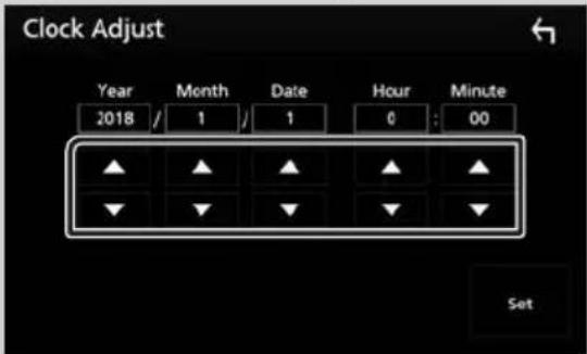 KENWOOD DMX7018BTS - Calendar/clock settings - 4