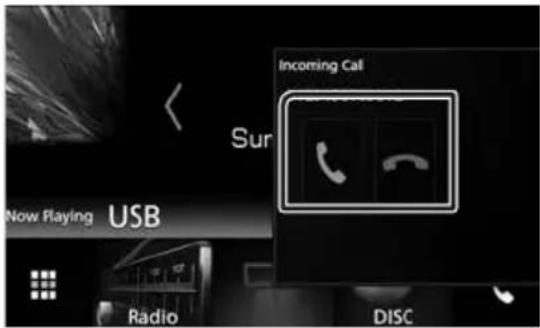 KENWOOD DMX7018BTS - Receive a call - 1