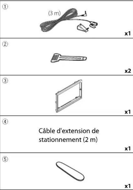 KENWOOD DMX7018BTS - Accessoires fournis pour l'installation - 1