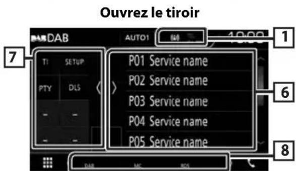 KENWOOD DMX7018BTS - Utilisation de base de DAB - 2