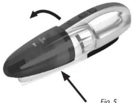Concept VP4115 - EMPTYING THE DUST RECEPTACLE - 2